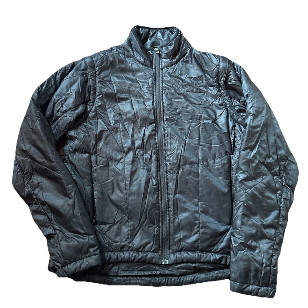 REI Jacket Womens S Black Primaloft Down Puffer Pertex Quantum Full Zip